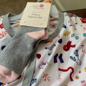 NWT 3-piece Holiday PJ set